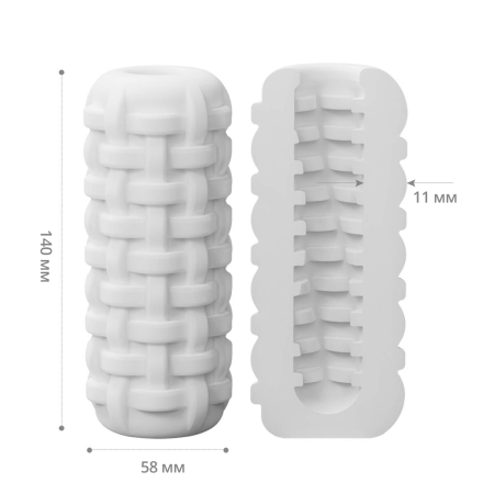 Мастурбатор Otouch DECOR 1-A, потовщений TPE, ефект всмоктування, спіральні виступи - фото №2