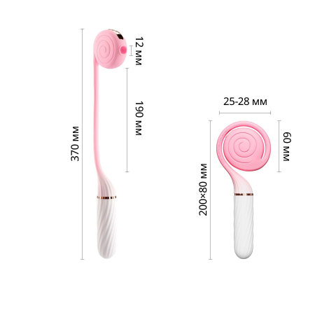 Пульсатор з вакуумною стимуляцією Otouch LOLLIPOP Pink - фото №2