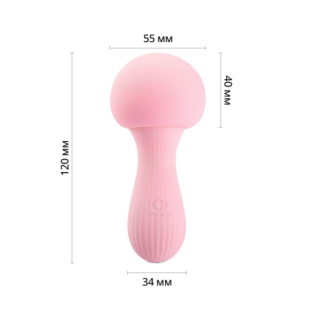 Вібромасажер Otouch MUSHROOM Pink, 7 режимів, функція нічника, технологія «старт-стоп» - фото №2