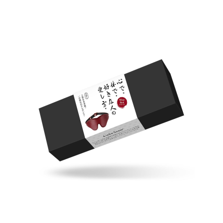 Шкіряна маска на очі Liebe Seele Wine Red Blindfold - фото №6