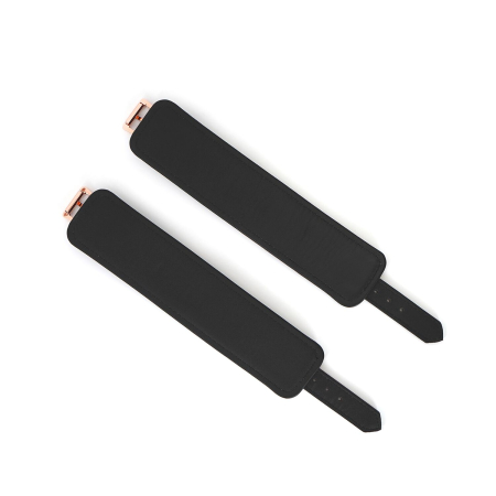 Шкіряні наручники Liebe Seele Wine Red Wrist Cuffs, знімний ланцюжок-кріплення - фото №4