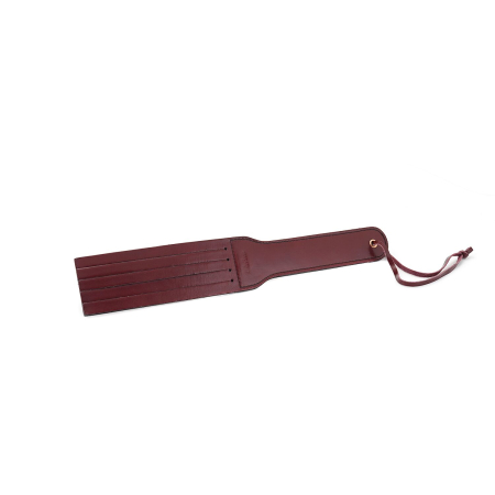 Двосторонній паддл Liebe Seele Wine Red Spanking Paddle, натуральна шкіра №4