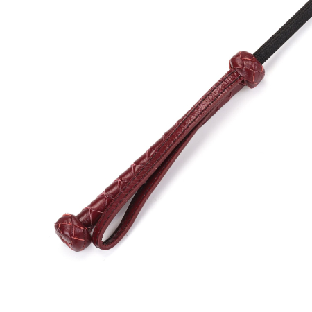 Шльопалка-сердечко Liebe Seele Wine Red Riding Crop with Heart-Shape Tip, натуральна шкіра - фото №2