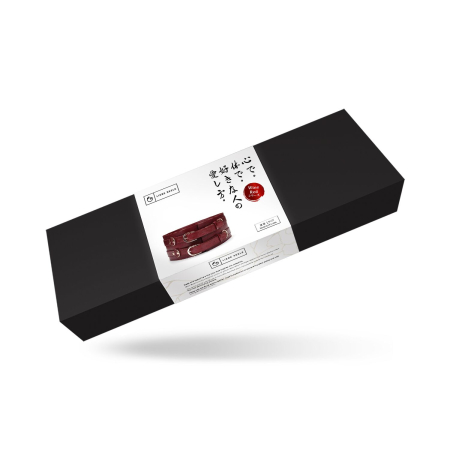 Шкіряний пояс для бондажу Liebe Seele Wine Red Waist Cuff, L Size - фото №8