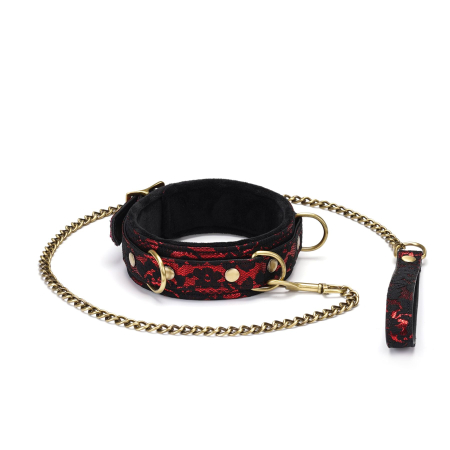 Нашийник з повідцем Liebe Seele Victorian Garden Collar with Leash - фото