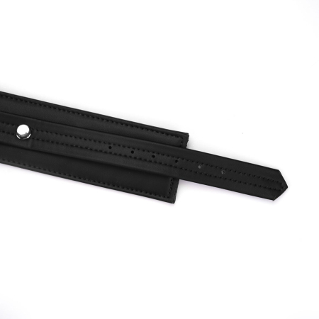 Поножі Liebe Seele Black Organosilicon Anklecuffs, екошкіра - фото №4