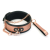 Широкий нашийник з повідцем Liebe Seele Rose Gold Memory Collar with Leash, натуральна шкіра - фото