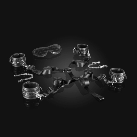 Набір для фіксації на ліжку Liebe Seele Temptation Underbed Mattress Restraint Kit + маска - фото №2