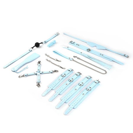 БДСМ-набір для початківців Liebe Seele Macaron 9pcs Bondage Kit-Mint, 9 предметів, мініванд - фото №3