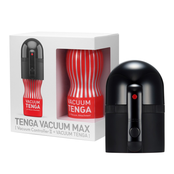 Вакуумна насадка Tenga VACUUM MAX + мастурбатор Tenga Vacuum Cup, 5 режимів роботи - фото