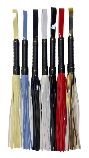 Лакований флогер Flirty ЕКО, чорний - фото №2