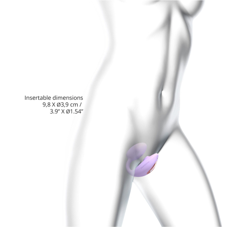 Віброяйце з вакуумною кліторальною стимуляцією Love To Love Wonderlover VIVA MAUVE - фото №5