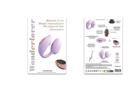 Віброяйце з вакуумною кліторальною стимуляцією Love To Love Wonderlover VIVA MAUVE - фото №7