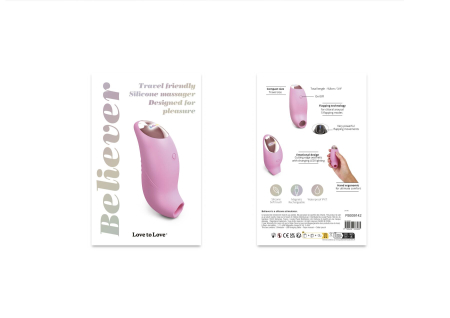 Вакуумний кліторальний стимулятор Love To Love BELIEVE R – PINK PASSION - фото №6