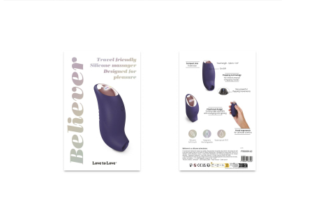 Вакуумний кліторальний стимулятор Love To Love BELIEVER – MIDNIGHT INDIGO - фото №6