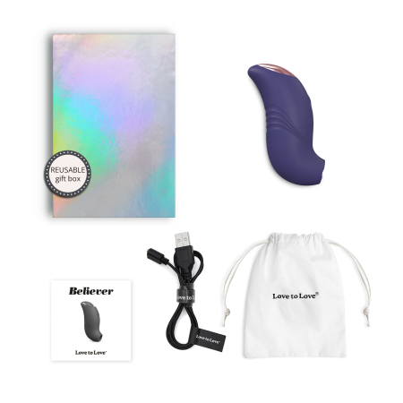 Вакуумний кліторальний стимулятор Love To Love BELIEVER – MIDNIGHT INDIGO - фото №5