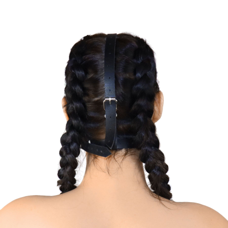 Кляп-маска Art of Sex - Deymon, екошкіра, колір чорний №2