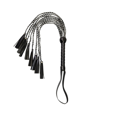 Ажурний батіг з екошкіри Art of Sex - Brianna, колір чорний 