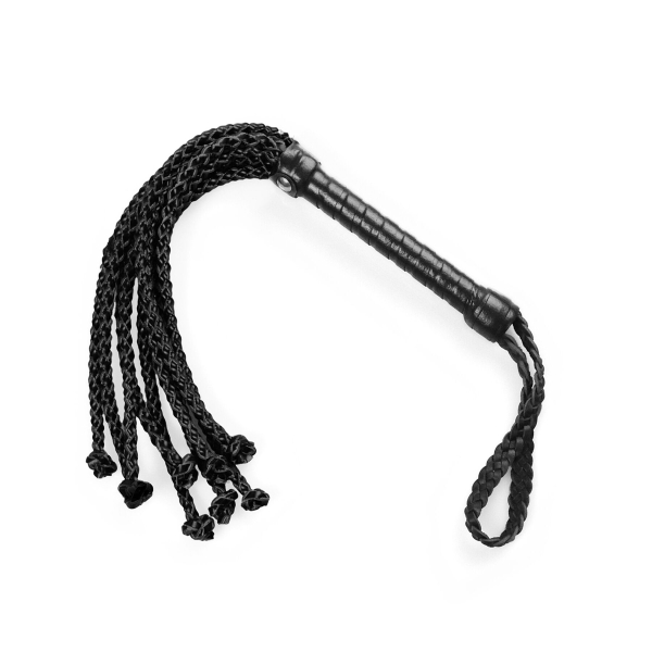 Ажурний батіг Кішка з екошкіри Art of Sex - Kani, колір чорний - фото