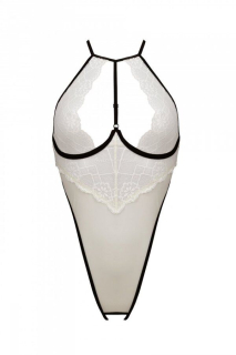 Боді з доступом Passion CHIKA BODY L/XL, cream - - фото №3