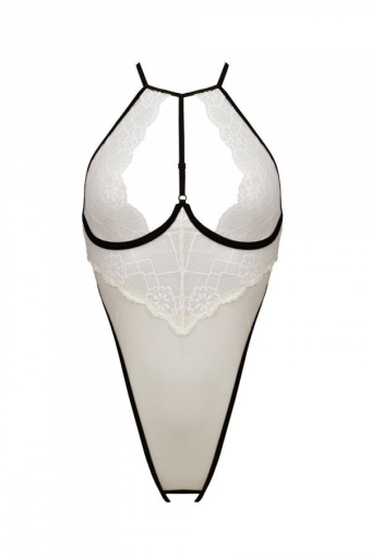 Боді з доступом Passion CHIKA BODY S/M, cream - фото №3