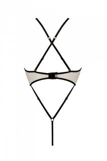 Боді з доступом Passion CHIKA BODY S/M, cream - - фото №4