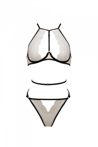 Комплект білизни Passion CHIKA SET, XXL/XXXL, cream, топ, трусики №3