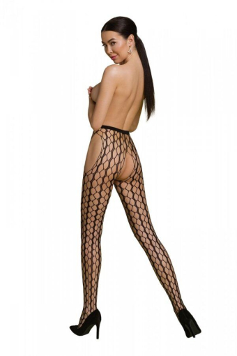 Еротичні колготки-бодістокінг Passion ECO S007 black - фото №2