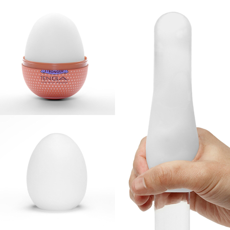 Мастурбатор-яйце Tenga Egg Misty II, щільний TPE, пробник лубриканту 5 мл - фото №2