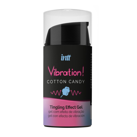 Рідкий вібратор Intt Vibration Cotton Candy (15 мл), густий гель, дуже смачний, діє до 30 хвилин - фото №2