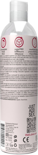 Зігрівальний лубрикант на водній основі Wet Warming Strawberry 4 in 1, без цукру (118 мл) - фото №2