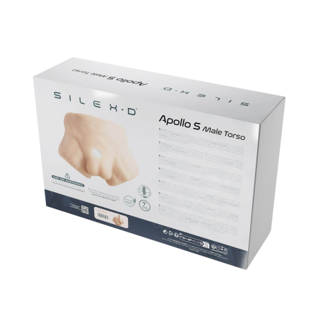 Півторс з фалоімітатором на присосці SilexD Apollo S Male Torso, суперреалістичний, термореактивний - фото №5