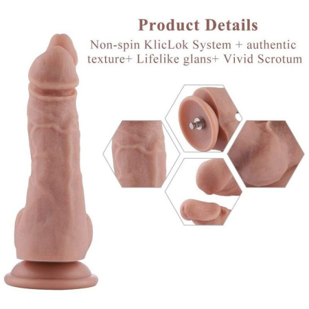 Подвійний фалоімітатор Hismith 9.8" Double Penetrator Silicone Dildo - фото №3