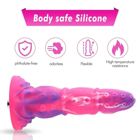 Силіконовий дилдо Hismith Silicone Tentacle Dildo Monster Series - фото №5