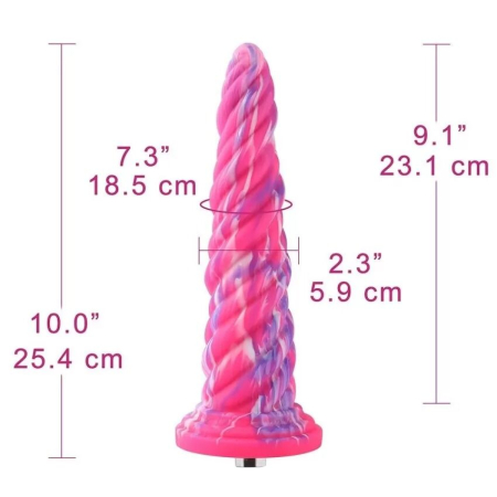 Силіконовий дилдо Hismith Awl Shape Silicone Dildo Monster Series - фото №2