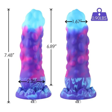 Силіконовий дилдо Hismith 7.48" Silicone Dildo HSA138 Monster Series - фото №2