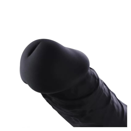 Силіконовий дилдо Hismith 8.3" Silicone Dildo Black - фото №6