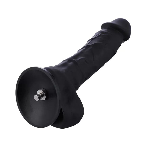 Силіконовий дилдо Hismith 8.3" Silicone Dildo Black - фото