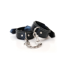 Наручники із екошкіри Art of Sex - Handcuffs Emoji, колір чорний - - фото №2