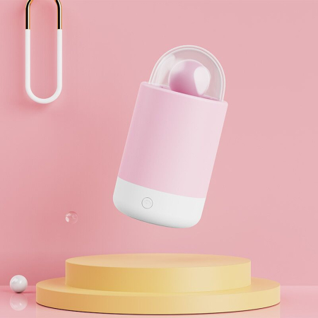 Вібратор-цукерка на паличці KISSTOY Pink Pop, зарядний кейс-нічник, 10 режимів вібрації - фото №7