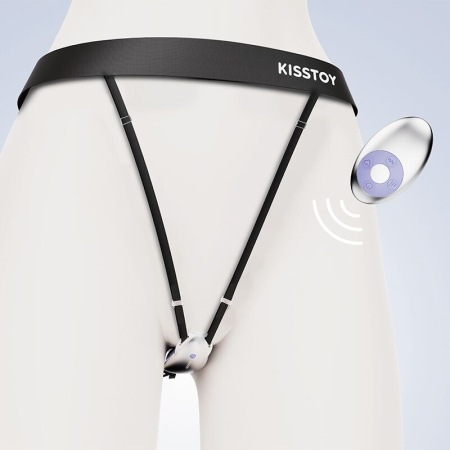 Вібратор у трусики KISSTOY Viosecret, пояс для фіксації та пульт ДК у комплекті - фото №4