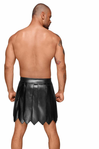 Чоловіча спідниця гладіатора Noir Handmade H053 Eco leather men's gladiator skirt - M №4