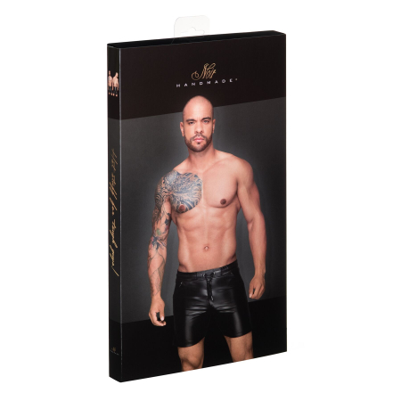 Чоловічі шорти Noir Handmade H061 Powerwetlook shorts - XL - фото №4