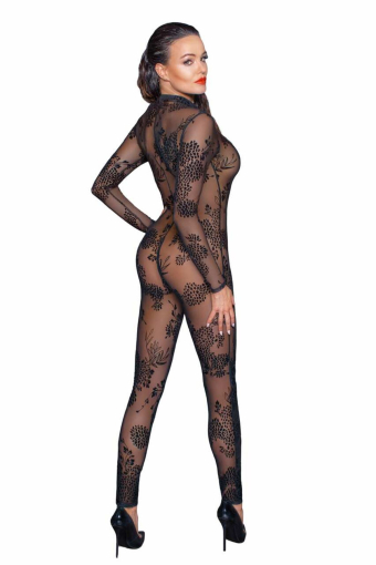 Бодістокінг Noir Handmade F237 Long tulle overall - XXL №2