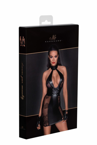 Сукня Noir Handmade F238 Short tulle dress with powerwetlook inserts - M - фото №6