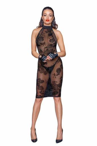 (SALE) Сукня Noir Handmade F240 Midi tulle dress with velvet straps - S - фото №3