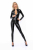 Комбінезон Noir Handmade F293 Powerwetlook catsuit with front zipper - S - фото