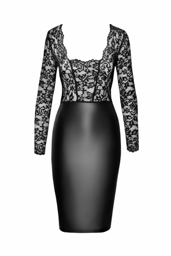 Сукня Noir Handmade F295 Euphoria lace and wetlook midi dress - 3XL - фото №4