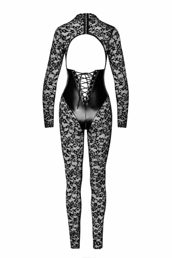 Комбінезон Noir Handmade F299 Enigma lace catsuit with underbust bodice - L - фото №6