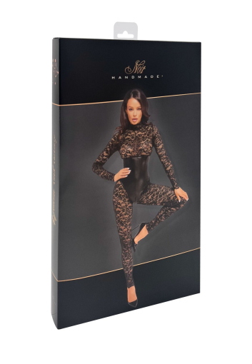 Комбінезон Noir Handmade F299 Enigma lace catsuit with underbust bodice - 3XL - фото №7